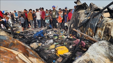 Israel bombs displaced Palestinian camp in Rafah, killing dozens