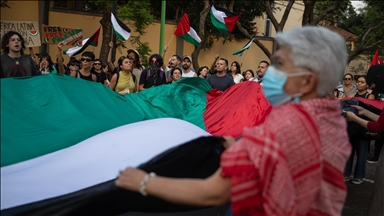 Meksika polisi Filistin destekçisi gruba müdahale etti