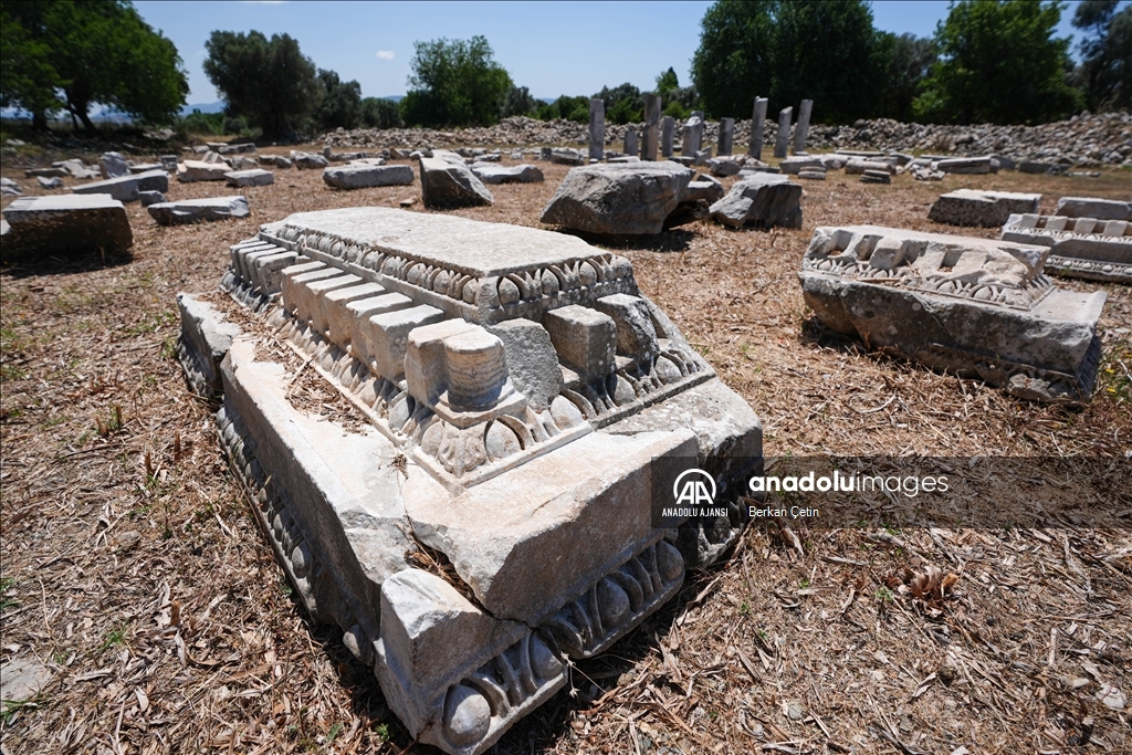 Sığacık'taki tarihi sanatçılar kenti "Teos"