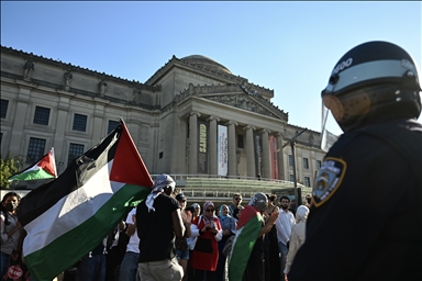 Полиция Нью-Йорка вмешалась в акцию протеста в поддержку Газы