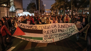 Peru'da Filistin’e destek gösterisi düzenlendi
