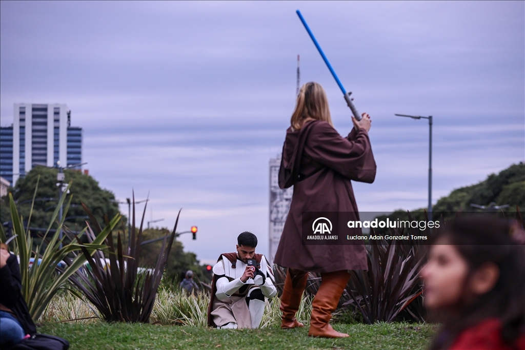 Star Wars filmi hayranları Buenos Aires'te bir araya geldi