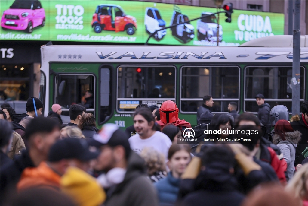 Star Wars filmi hayranları Buenos Aires'te bir araya geldi