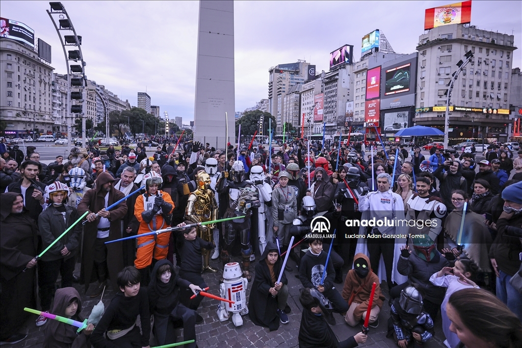 Star Wars filmi hayranları Buenos Aires'te bir araya geldi