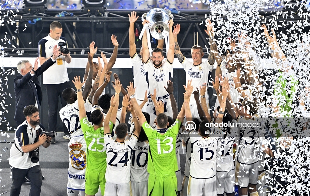 «Реал» празднует победу в Лиге Чемпионов