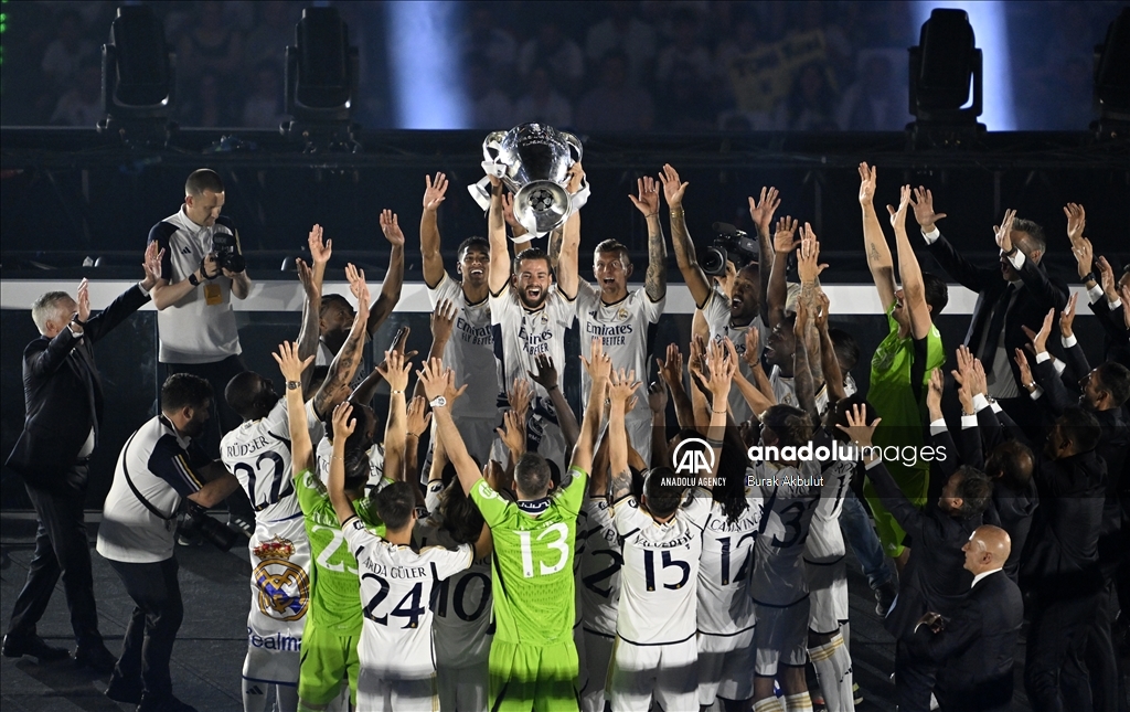 «Реал» празднует победу в Лиге Чемпионов