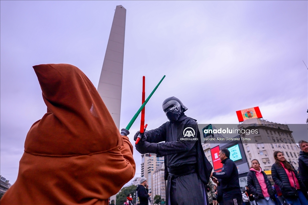 Star Wars filmi hayranları Buenos Aires'te bir araya geldi