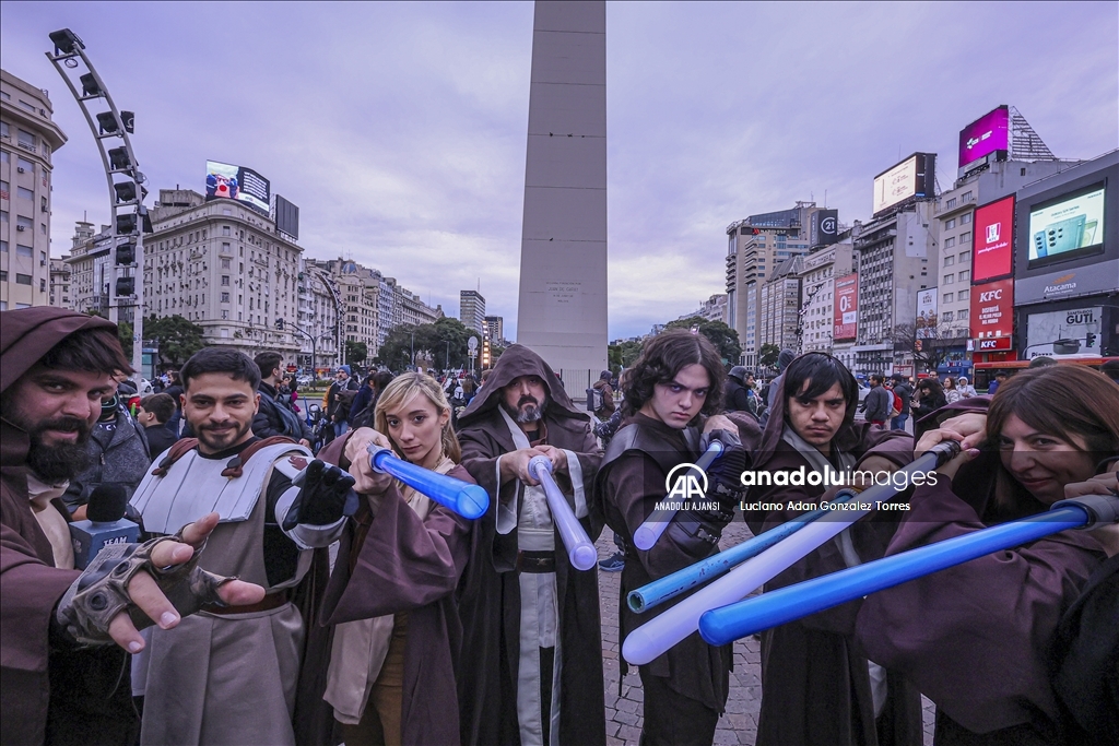 Star Wars filmi hayranları Buenos Aires'te bir araya geldi