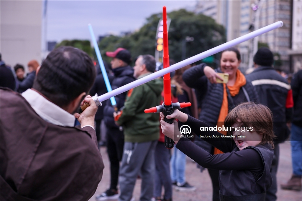 Star Wars filmi hayranları Buenos Aires'te bir araya geldi