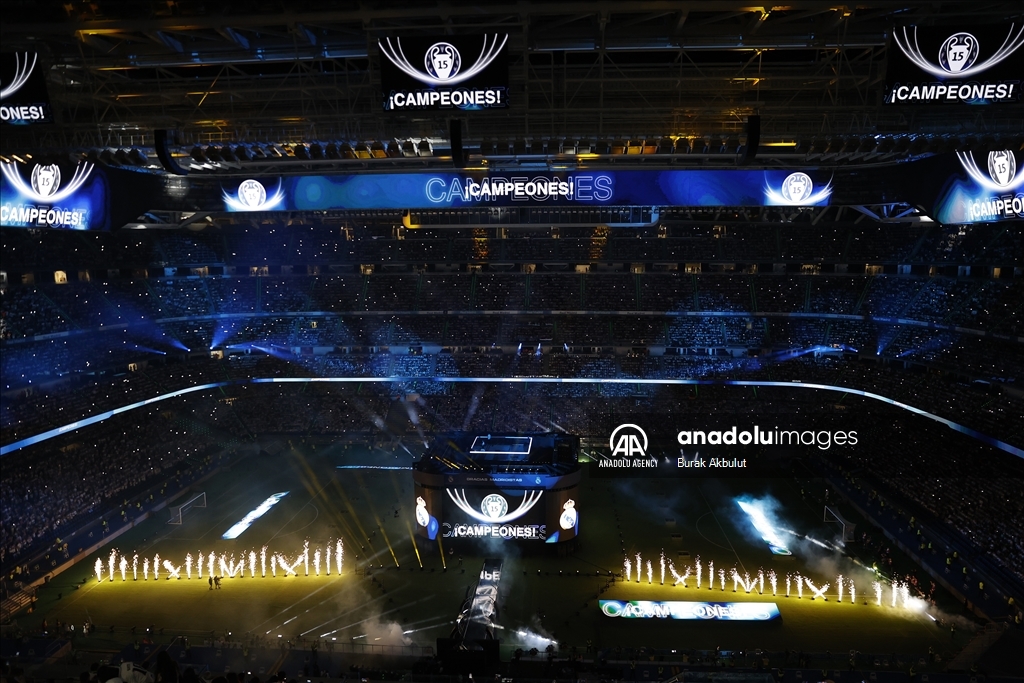 «Реал» празднует победу в Лиге Чемпионов