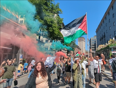 В Швеции прошла акция протеста против атак Израиля на Рафах