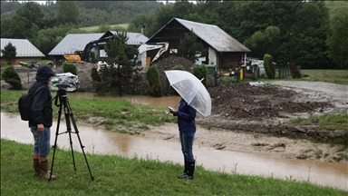 Aşırı yağışlar nedeniye Polonya'nın güney kesimlerinde sel meydana geldi