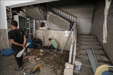 В секторе Газа восстанавливают больницу «Аль-Шифа» после израильских обстрелов