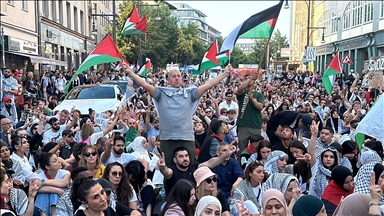 В Берлине задержаны не менее 20 участников акции в поддержку Палестины