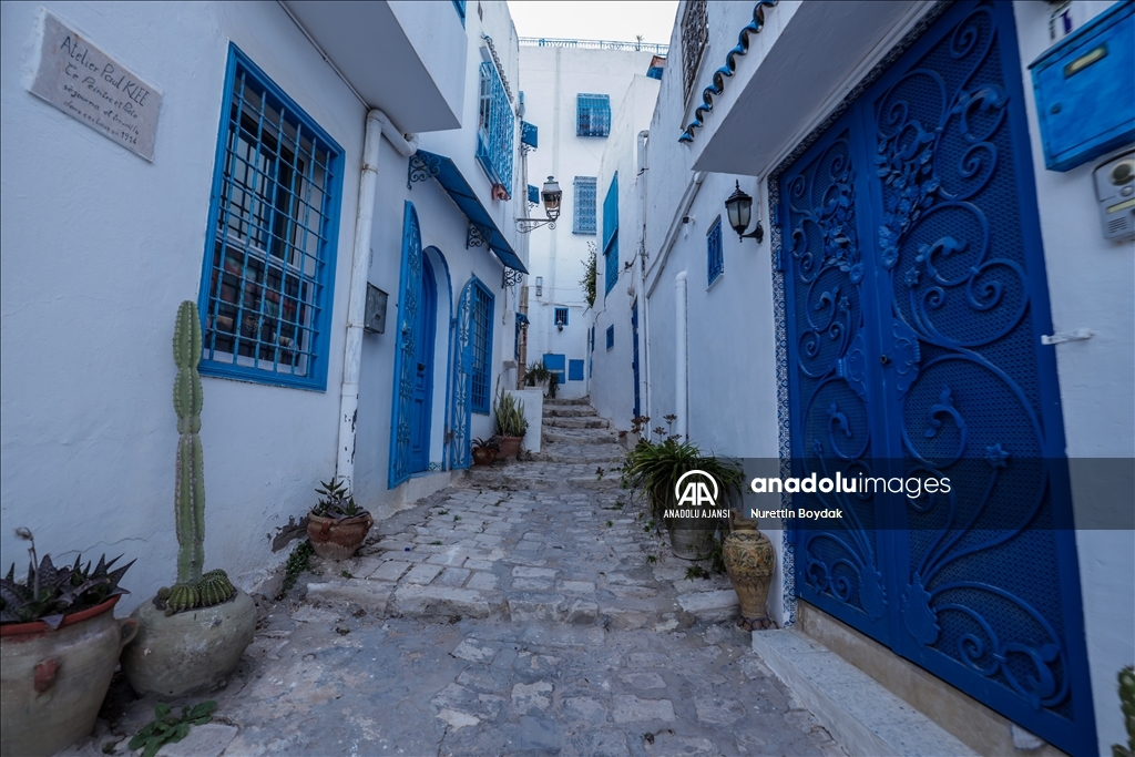 Denizin evlere rengini verdiği kasaba: Sidi Bou Said