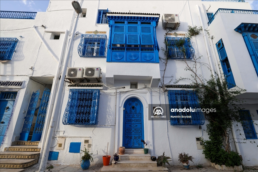 Denizin evlere rengini verdiği kasaba: Sidi Bou Said