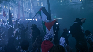 New York'ta Filistin yanlısı gösteri düzenlendi