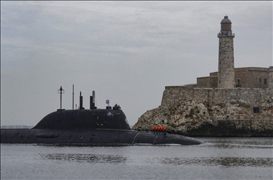 Russian warships arrive at the port of Havana, Cuba