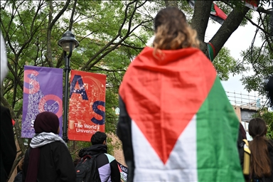 В Лондоне выразили поддержку отстраненным от занятия за поддержку Палестины студентам