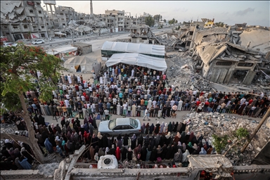 В секторе Газа совершен намаз по случаю Курбан-байрам