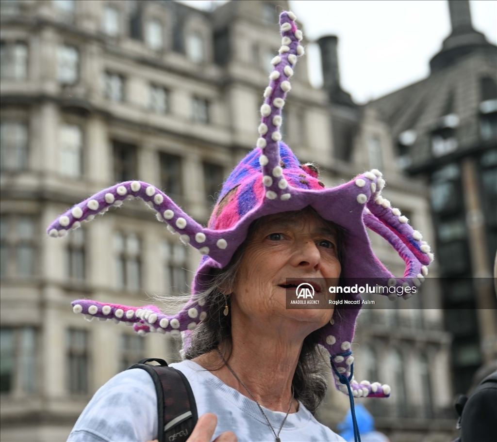 "Restore Nature Now" march by environmental activists in London