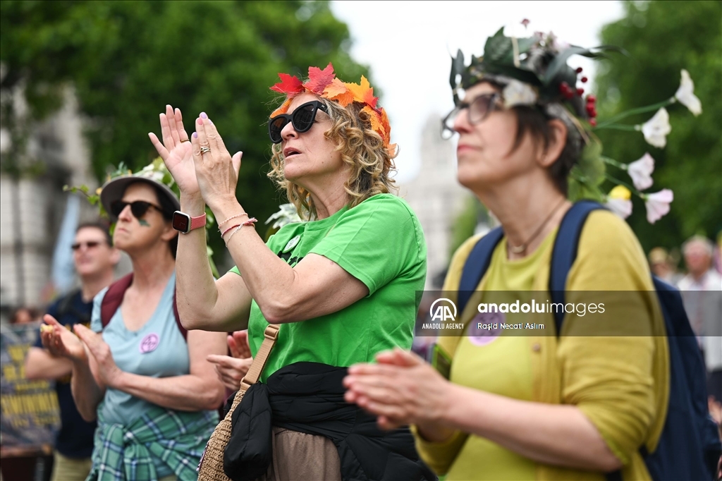"Restore Nature Now" march by environmental activists in London