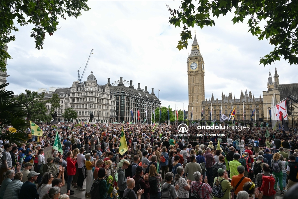 "Restore Nature Now" march by environmental activists in London