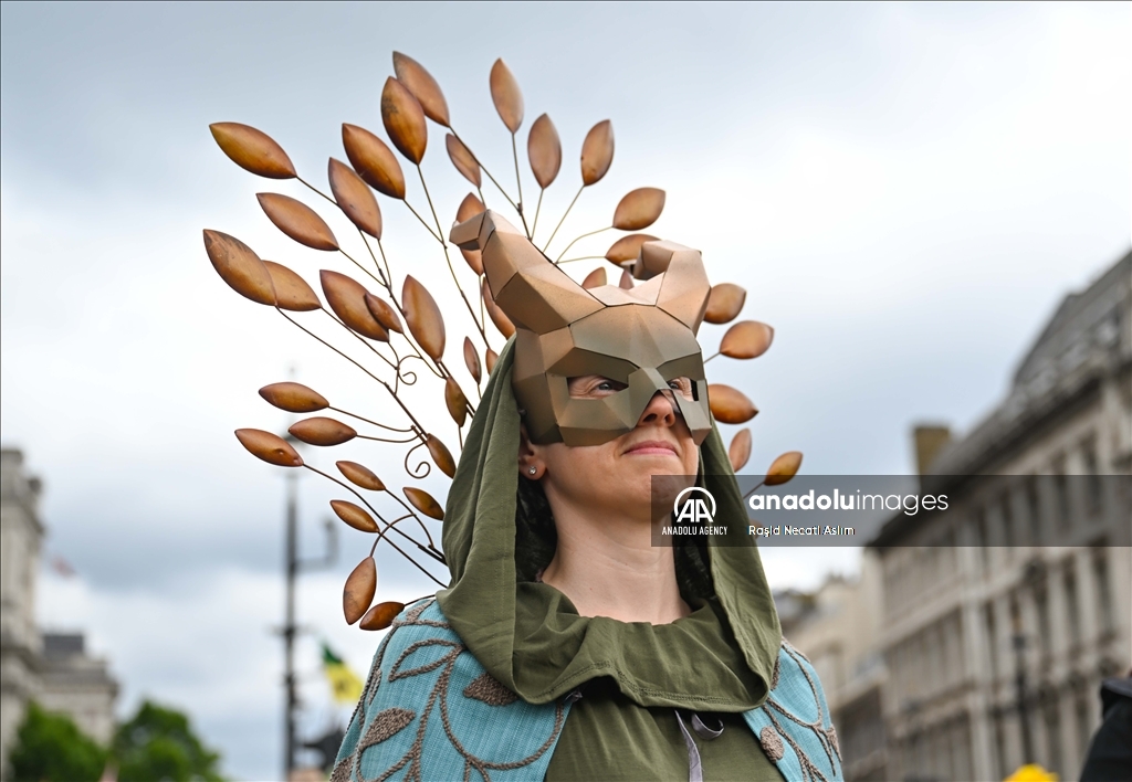 "Restore Nature Now" march by environmental activists in London
