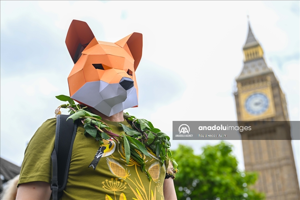 "Restore Nature Now" march by environmental activists in London