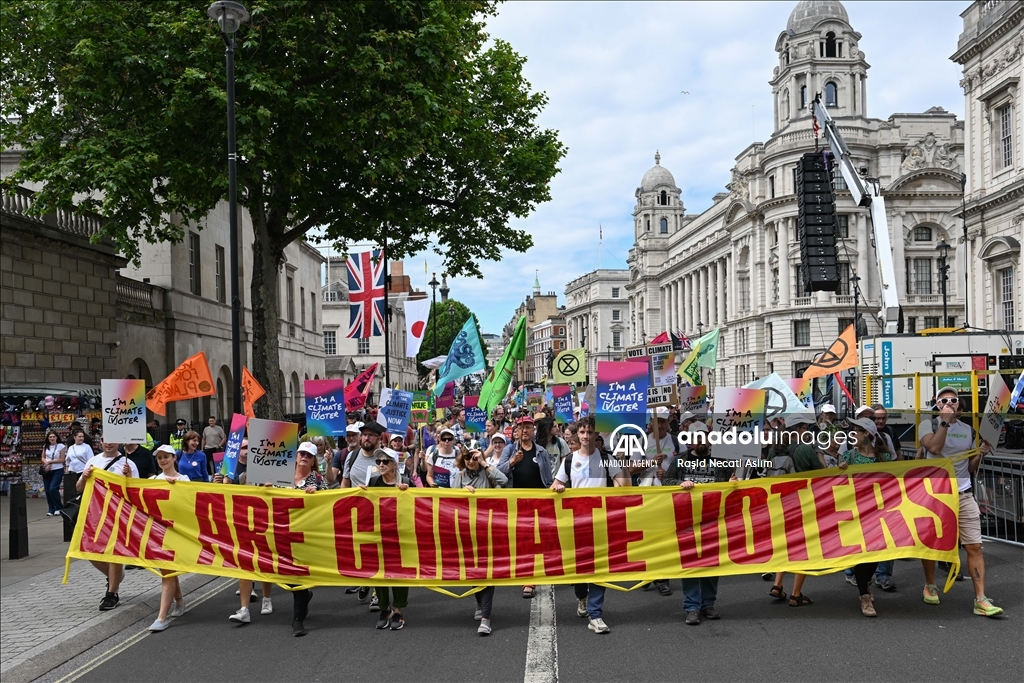 "Restore Nature Now" march by environmental activists in London