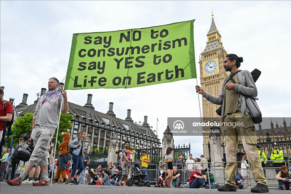 "Restore Nature Now" march by environmental activists in London