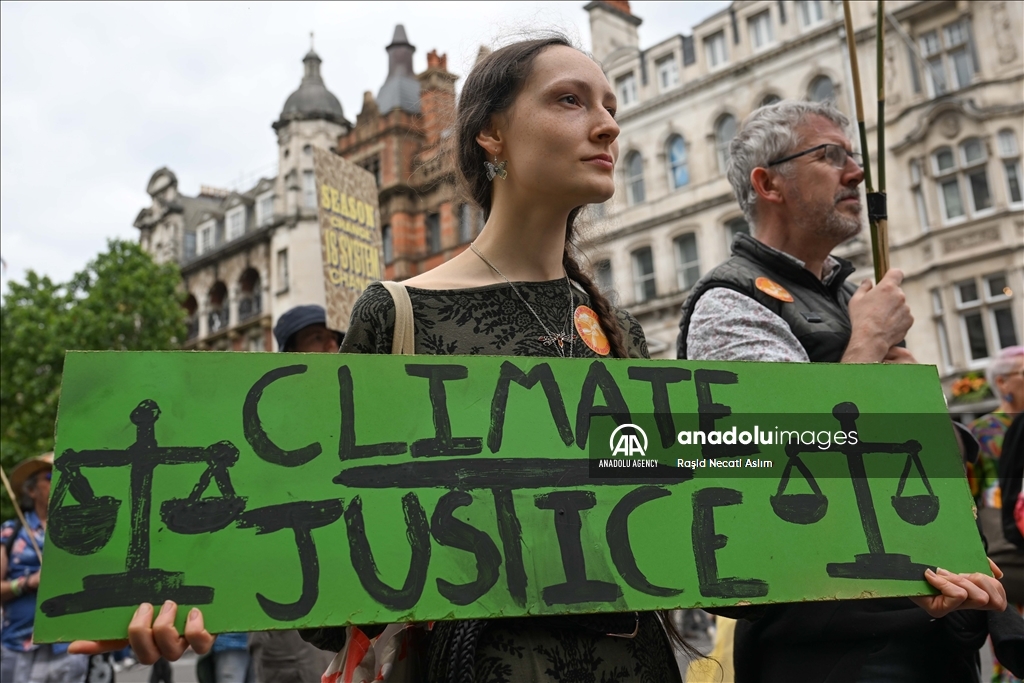 "Restore Nature Now" march by environmental activists in London