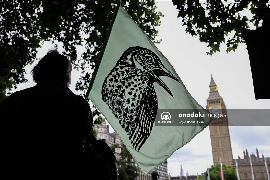 "Restore Nature Now" march by environmental activists in London