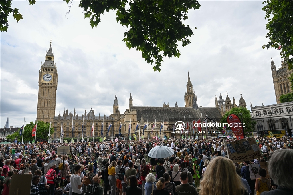 "Restore Nature Now" march by environmental activists in London