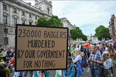 ‘Restore Nature Now’: Thousands rally in London for urgent wildlife action