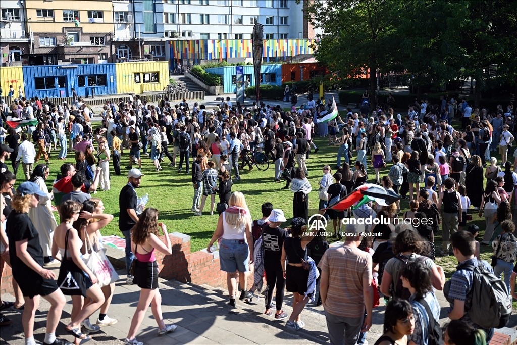 В Брюсселе не стихают протесты в поддержку Палестины