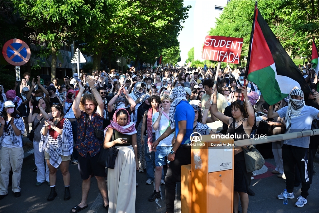 В Брюсселе не стихают протесты в поддержку Палестины