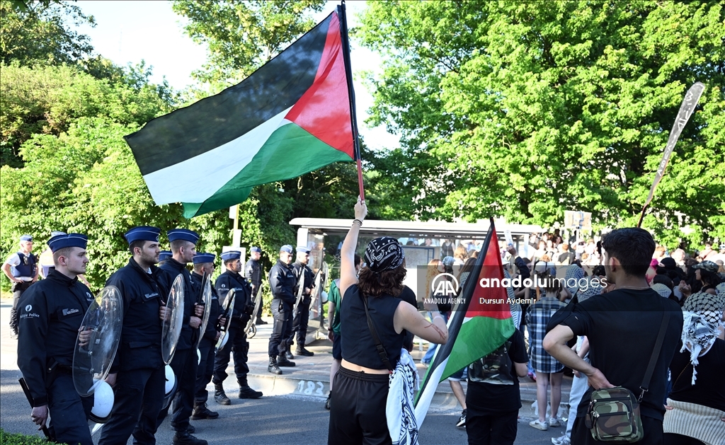 В Брюсселе не стихают протесты в поддержку Палестины