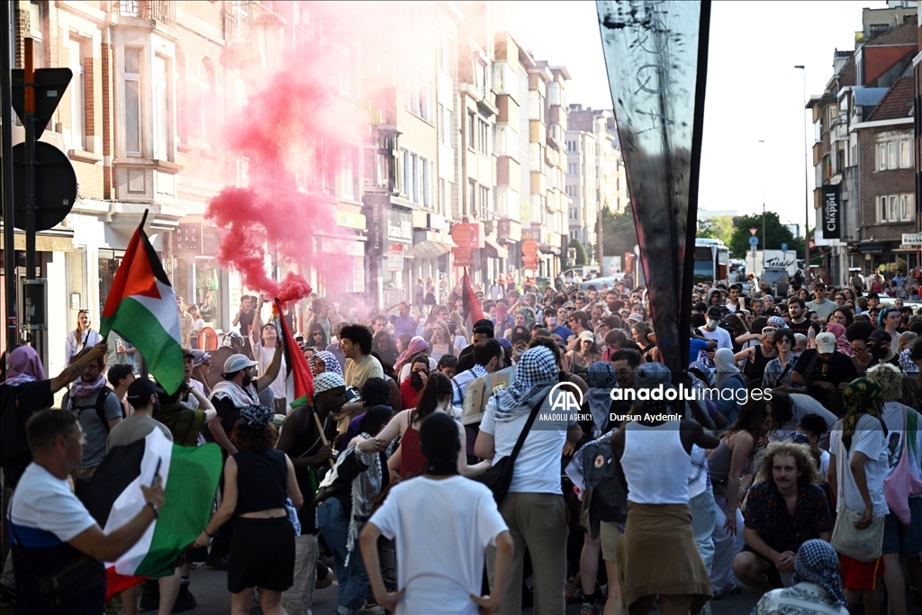 В Брюсселе не стихают протесты в поддержку Палестины