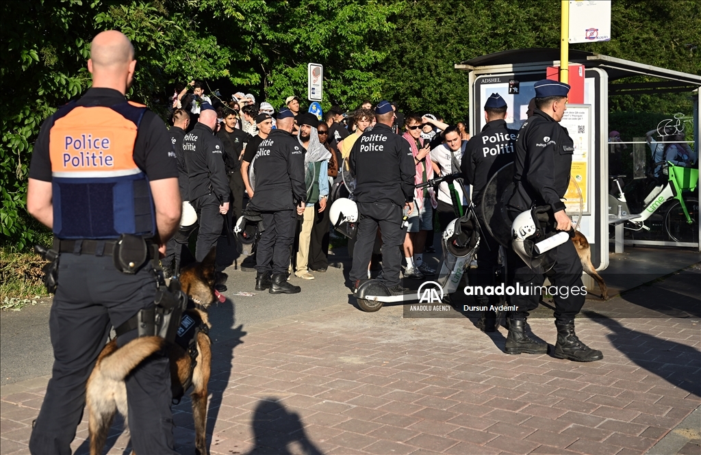 В Брюсселе не стихают протесты в поддержку Палестины