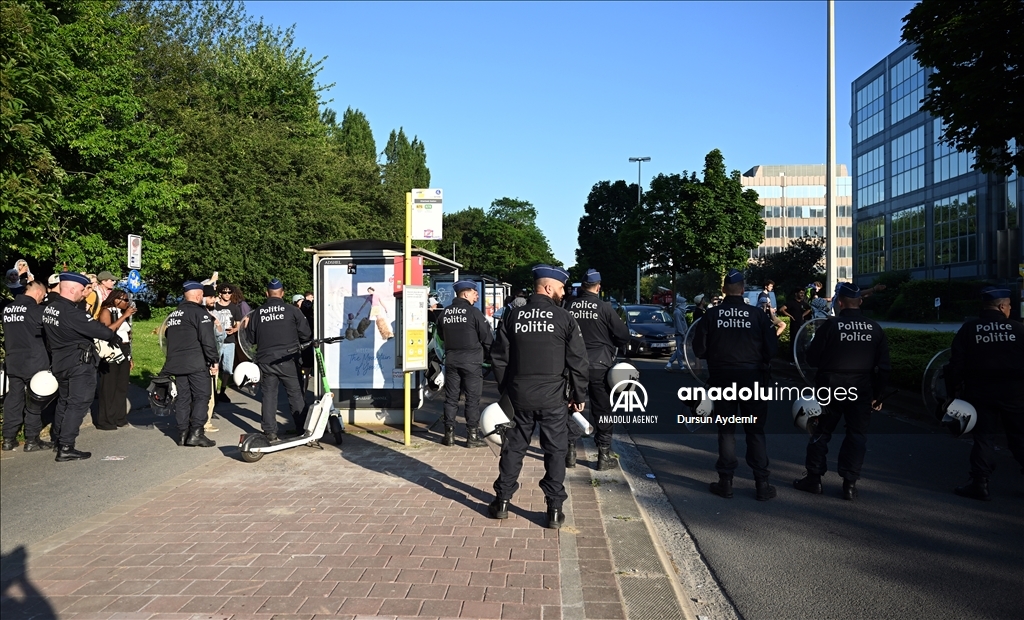 В Брюсселе не стихают протесты в поддержку Палестины