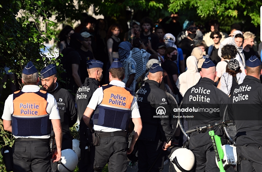 В Брюсселе не стихают протесты в поддержку Палестины