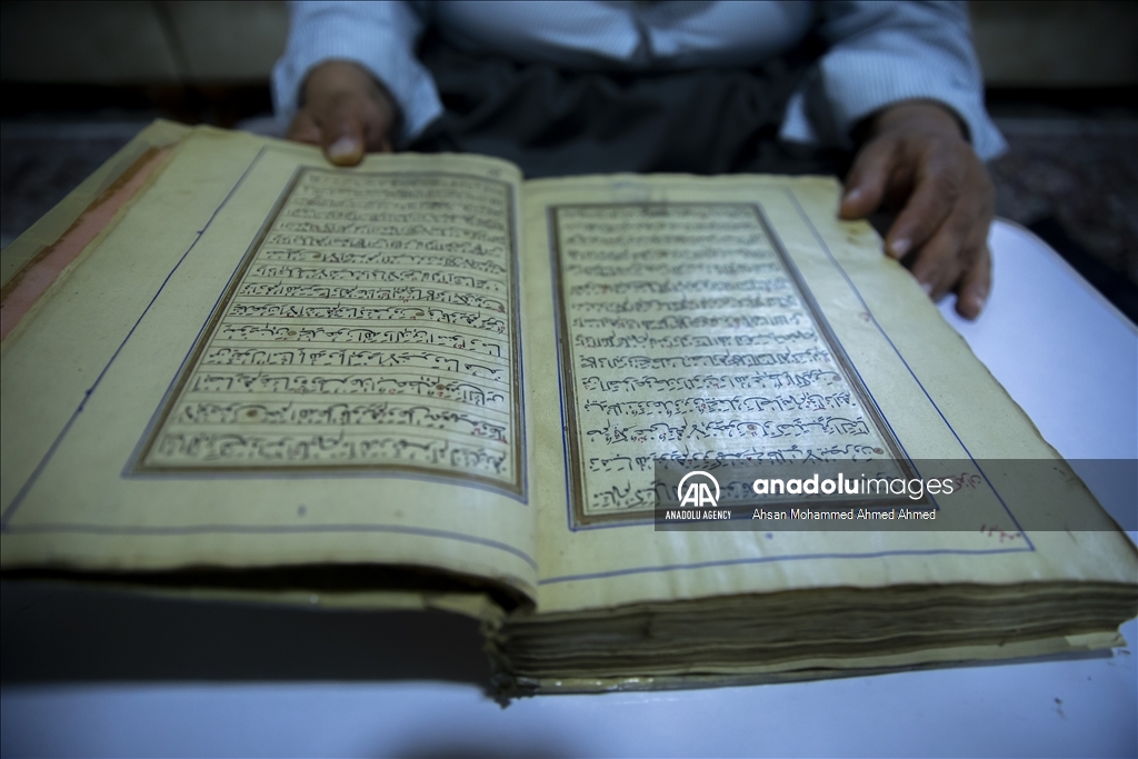 150-year-old handwritten Quran, an Ottoman legacy, is being carefully preserved Iraq's Halabja