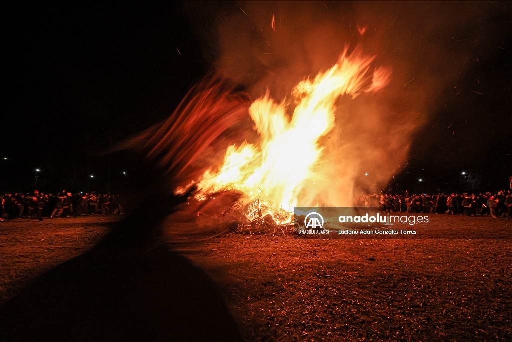 San Juan Gecesi Büyük Şenlik Ateşi etkinliği Arjantin'de düzenlendi