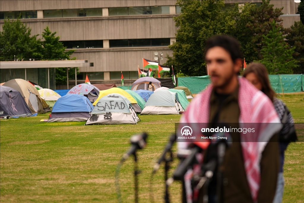 Kanada'da mahkeme, Toronto'daki Filistin yanlısı göstericilerin kurdukları kampı kaldırmalarına karar verdi