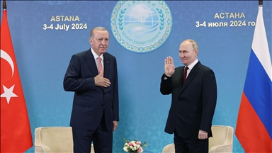 Cumhurbaşkanı Recep Tayyip Erdoğan, Rusya Devlet Başkanı Vladimir Putin ile bir araya geldi