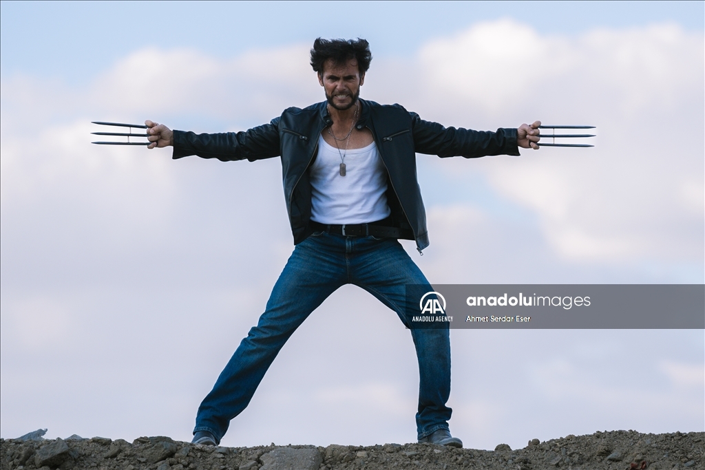 "Yerli Wolverine" verdiği pozlarla film sahnelerini aratmıyor