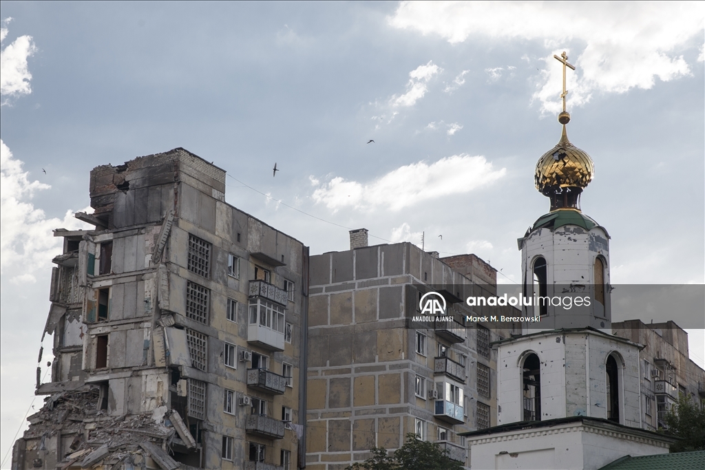 Ukrayna'nın Niu-York kentinde savaşın izleri