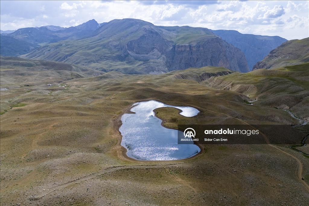 Tunceli'nin 3 bin rakımdaki göl ve menderesleri hayvancılığa hayat veriyor