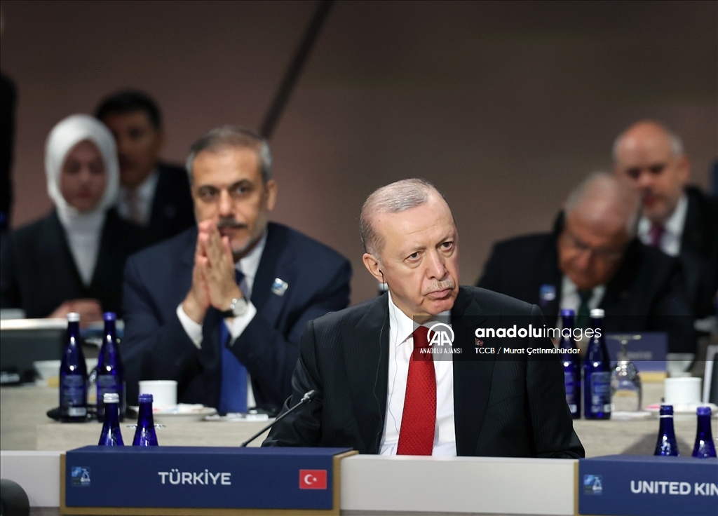 Cumhurbaşkanı Erdoğan, NATO Atlantik Konseyi Devlet ve Hükümet Başkanları Oturumu'na katıldı